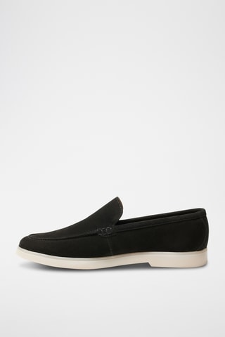 Mocassins en nubuck Hélios - Noir - Guillemets