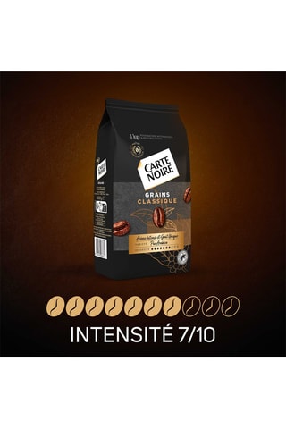 Café en grains classique 100% Arabica - Certifié Rainforest Alliance - 2 x 1 kg