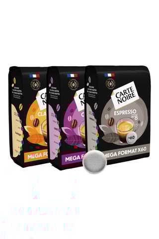 Café Classique N°5, Corsé N°7 et Espresso N°8 - 3 x 60 dosettes