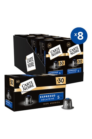 8 x Café espresso décaféiné n°5 30 capsules Nespresso®
