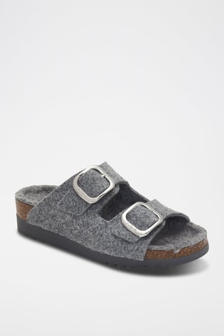 Mules Ilary Fluffy - Gris