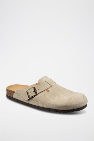 Sabots en nubuck Olivier - Beige