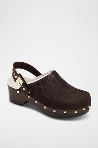 Sabots en cuir Pescura Robin - Marron