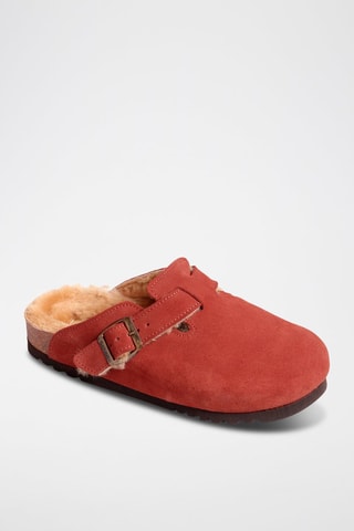 Sabots en nubuck Fae - Terracotta