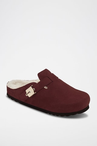 Sabots en nubuck Grace - Rouge