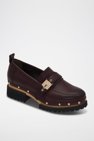 Moccasins en cuir Kerry - Bordeaux