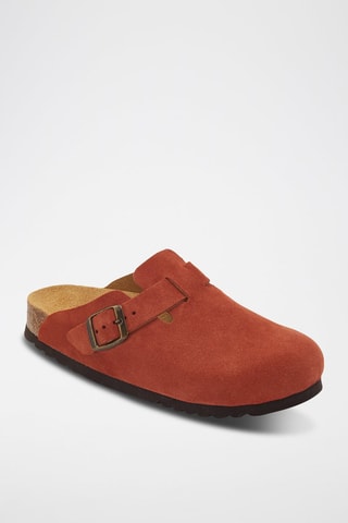 Sabots en nubuck Fae - Terracotta