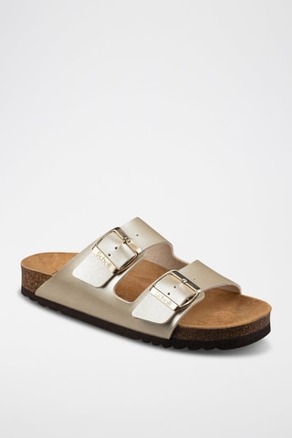 Mules Joséphine Doré clair