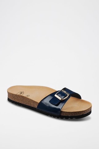 Mules Estelle Bleu marine