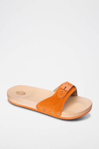 Mules en nubuck Pescura Flat Matt Orange