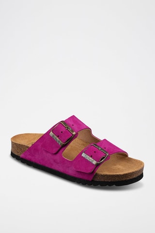 Mules en nubuck Josephine Violet