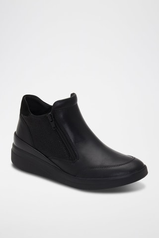 Bottines en cuir Emma - Noir