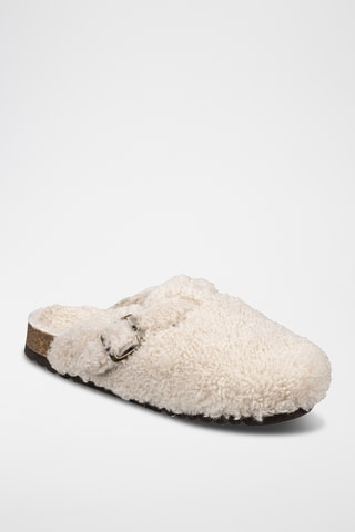 Sabots en nubuck Fae - Ecru