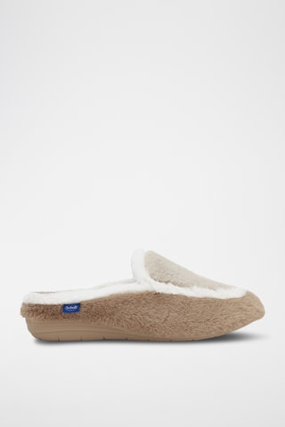 Pantoufles fourrées Milly Double - Marron clair