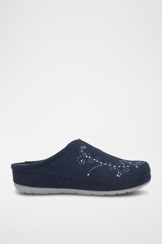 Sabots en laine Inverness - Bleu marine