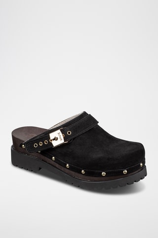 Sabots en nubuck Cindy - Noir