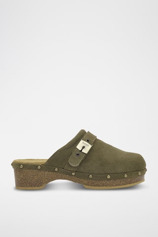 Sabots en nubuck Pescura - Kaki