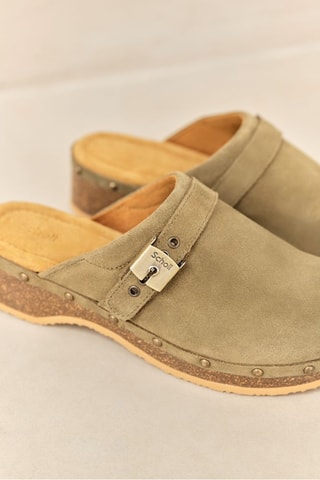 Sabots en nubuck Pescura - Kaki