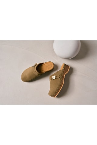 Sabots en nubuck Pescura - Kaki