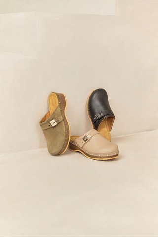 Sabots en nubuck Pescura - Kaki