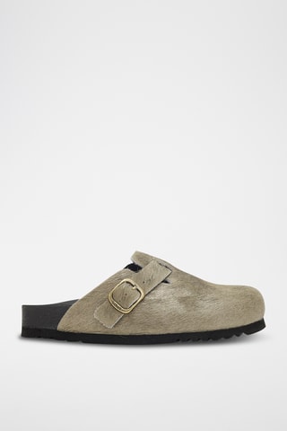 Sabots en cuir Fae new - Gris