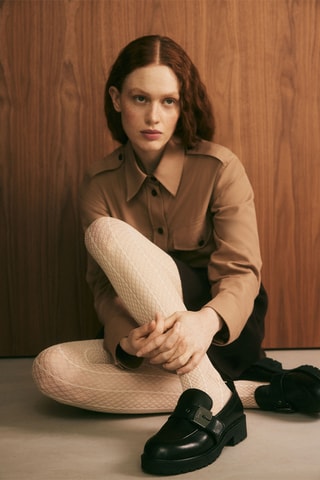 Mocassins en cuir Monica - Noir