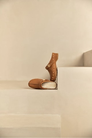 Sabots en cuir Pescura Phoebe - Marron