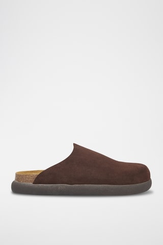 Sabots en nubuck Kyle - Marron foncé