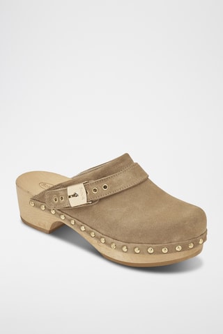 Sabots à talons en nubuck - Marion 