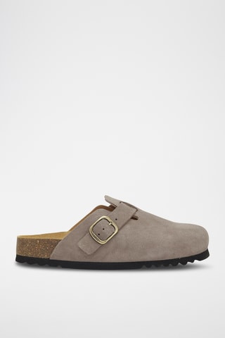 Sabots en nubuck Fae - Taupe