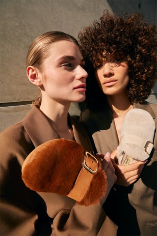 Sabots en nubuck Ivy - Beige