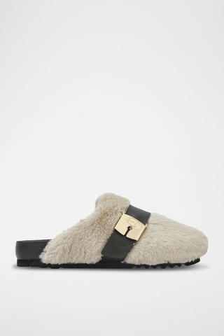 Sabots Alberta - Ecru et noir