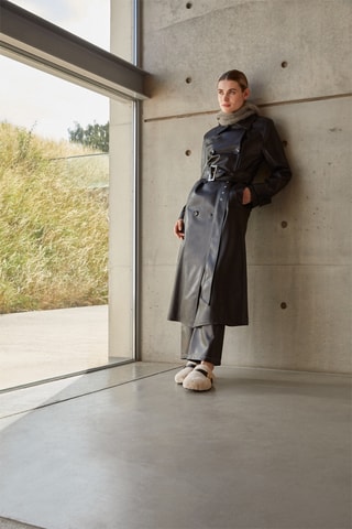 Sabots Alberta - Ecru et noir