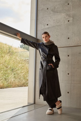 Sabots Alberta - Ecru et noir