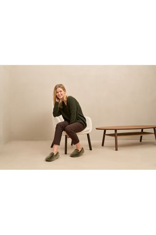 Slippers en fourrure Maddy - Kaki