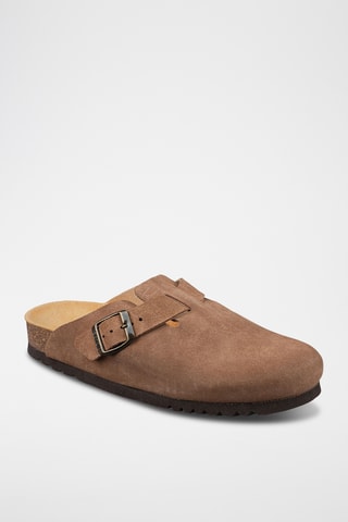 Sabots en nubuck FAE - Taupe