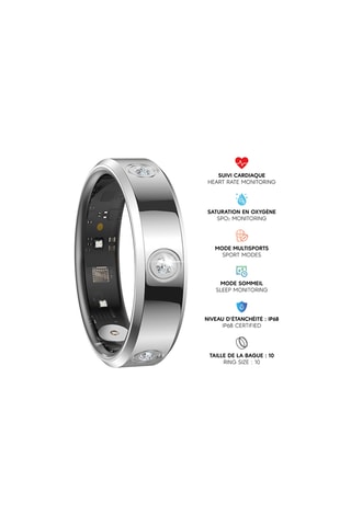 Smartring Mogie - Model Venus - Zilverkleurig - Maat 10