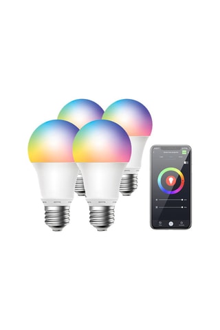 Pack 4 Ledpeertje E27 Eko - RGB+W - Alexa - Google Assistant 