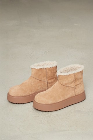 Bottines fourrées - Marron clair