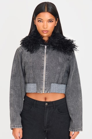 Veste courte - Gris foncé