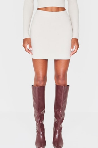 Minijupe - Gris clair