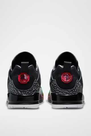 Spizike Low en cuir - Noir et rouge - Jordan