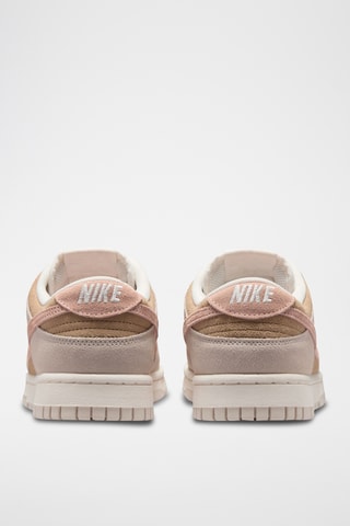 Dunk Low en nubuck - Gris clair et corail - Nike