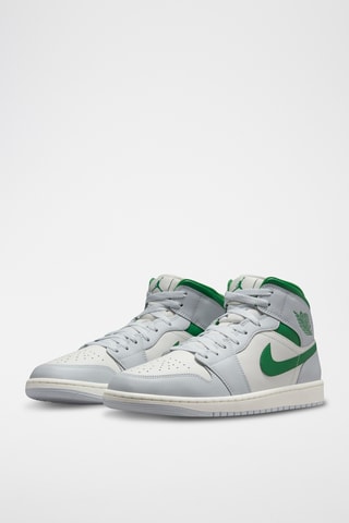 Air Jordan 1 Mid en cuir - Blanc - Jordan
