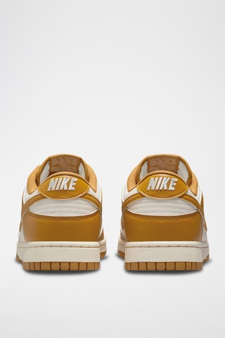 Nike Dunk Low Retro en cuir - Blanc et moutarde