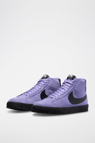Nike SB Zoom Blazer Mid en cuir - Violet