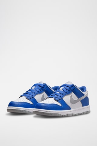 Nike Dunk Low en cuir - Ecru et bleu clair - Nike
