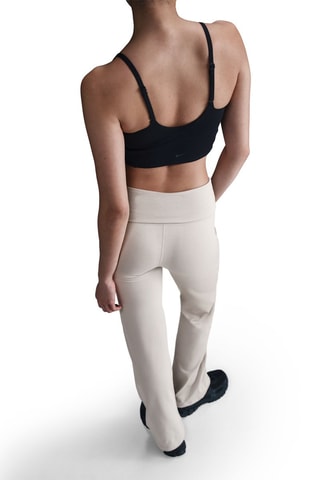 Pantalon taille haute - Beige