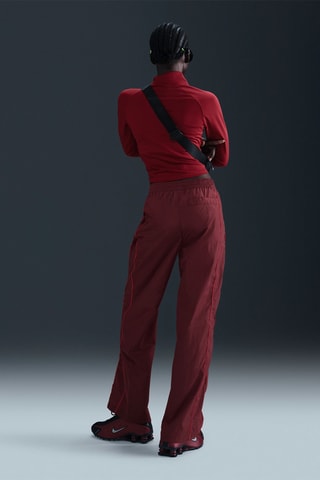 Pantalon taille haute - Rouge - Nike