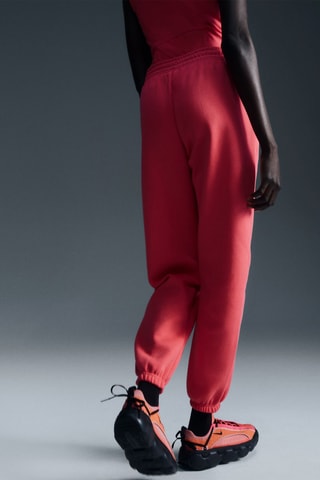 Pantalon regular polaire taille haute Phoenix - Rose - Nike